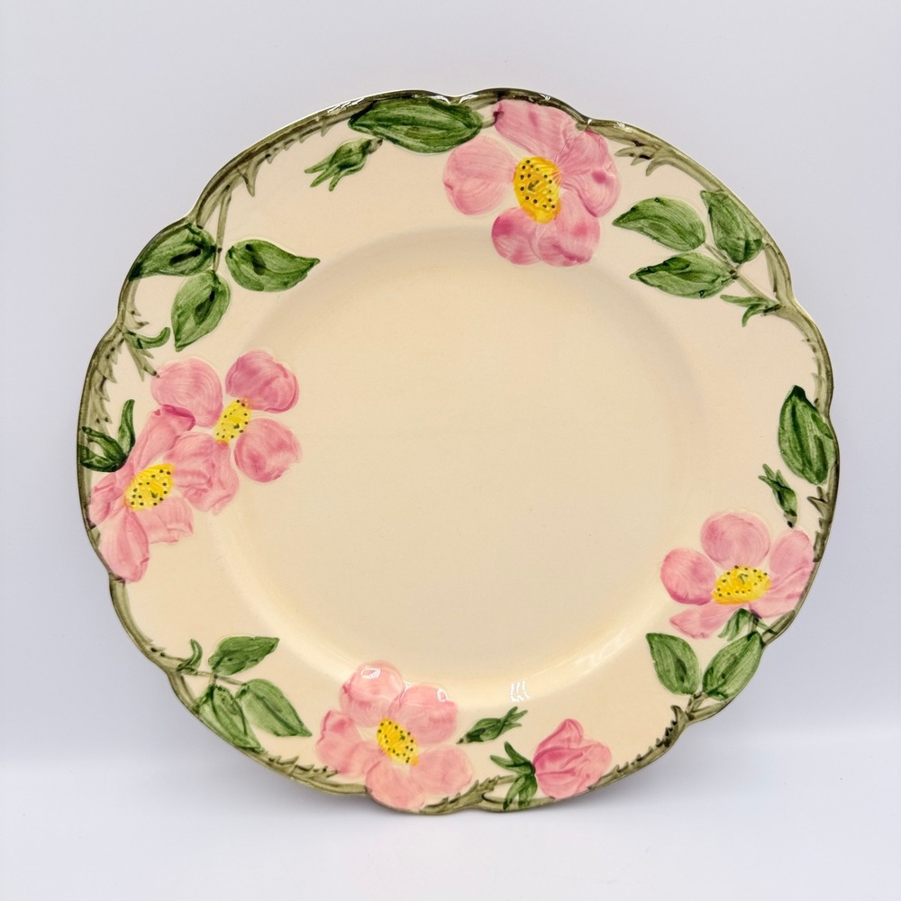VTG Franciscan Desert Rose‎ Dinner Plate Hand Decorated California USA 1950s